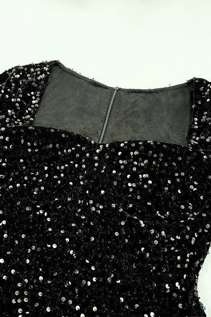 Lucia Sequins Sweetheart Mini Dress