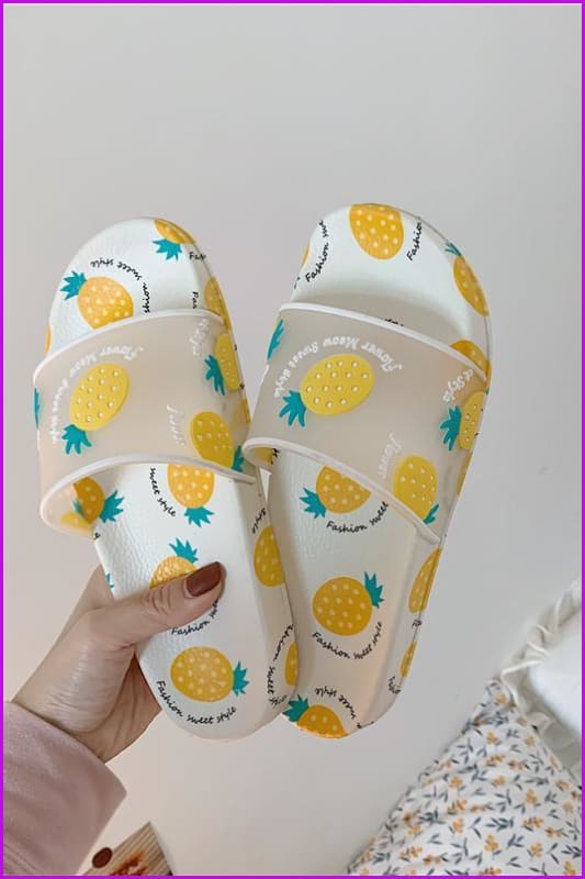 Kawaii Cartoon Fruit Beach Slippers F14840