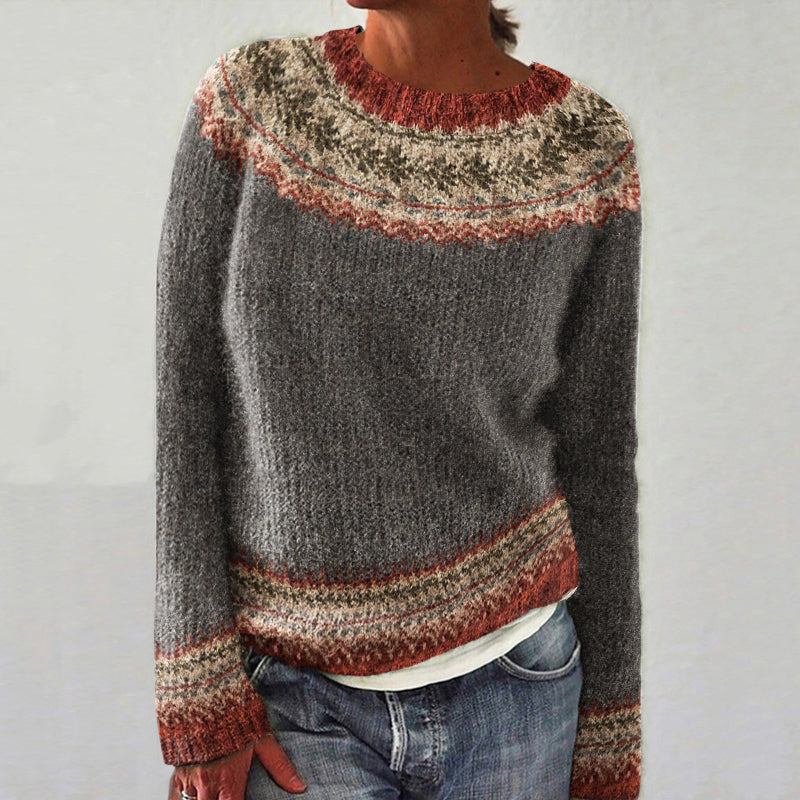 Vintage Tribal Icelandic Knit Pullover Sweater artswardrobe