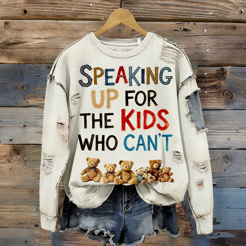 Comstylish Speaking Up For Kid Who Can't Release The Epstein Files Graphic Sweatshirt