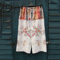 Vintage Remake Embroidered Distressed Floral Lounge Pants elevenforest