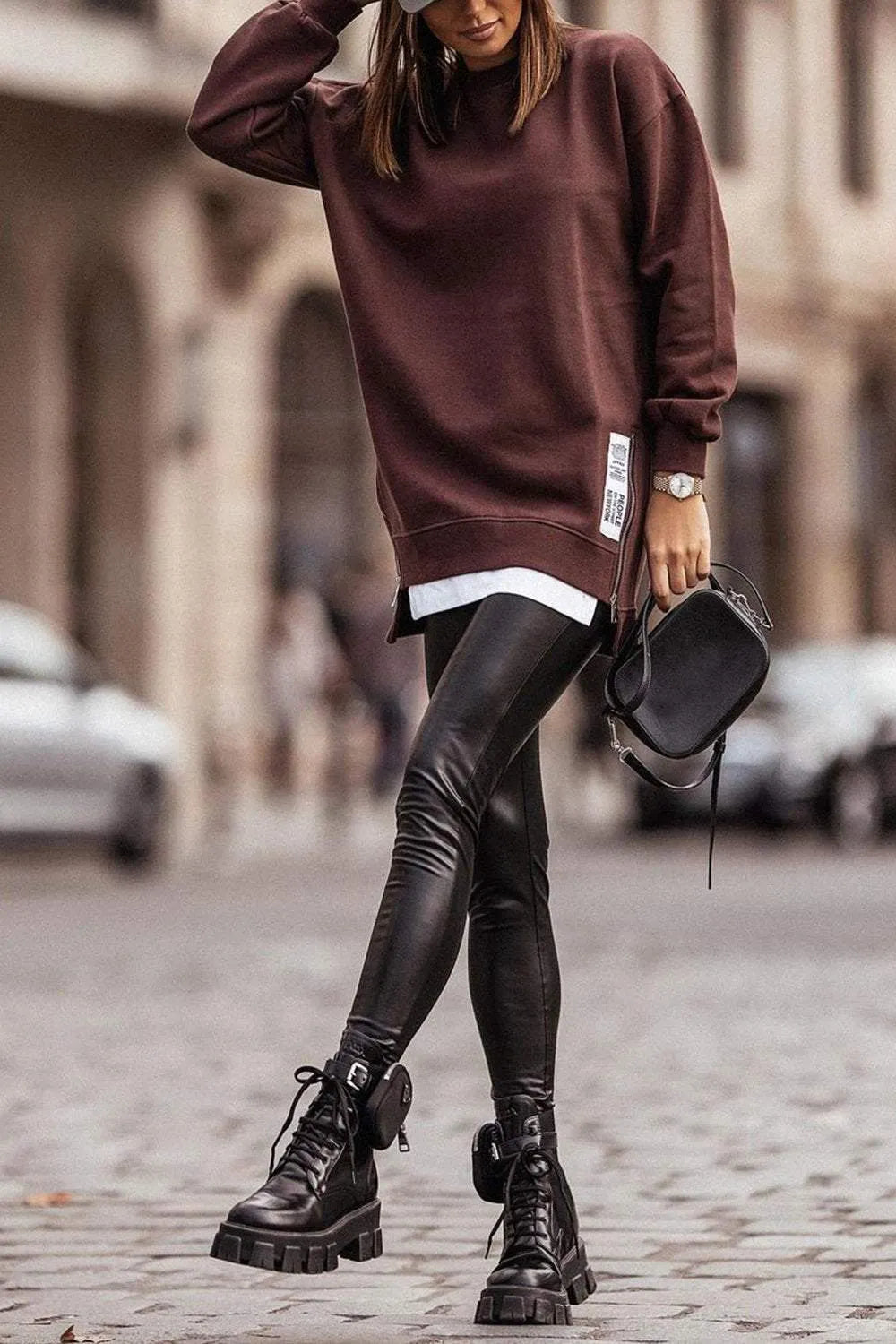 Irregular Fake Two Piece Sweatshirt