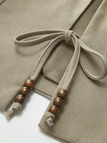 V-neck Knotted Vest