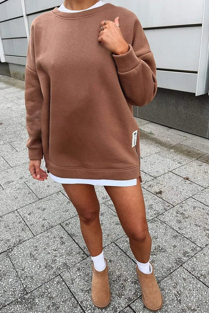 Irregular Fake Two Piece Sweatshirt