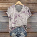 Retro Floral Print Casual T-shirt elevenforest