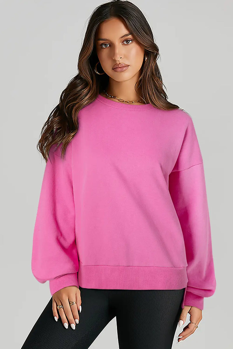 Bonbon High Low Hem Pullover Sweatshirt