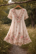 Boho Floral Printed Dress elevenforest