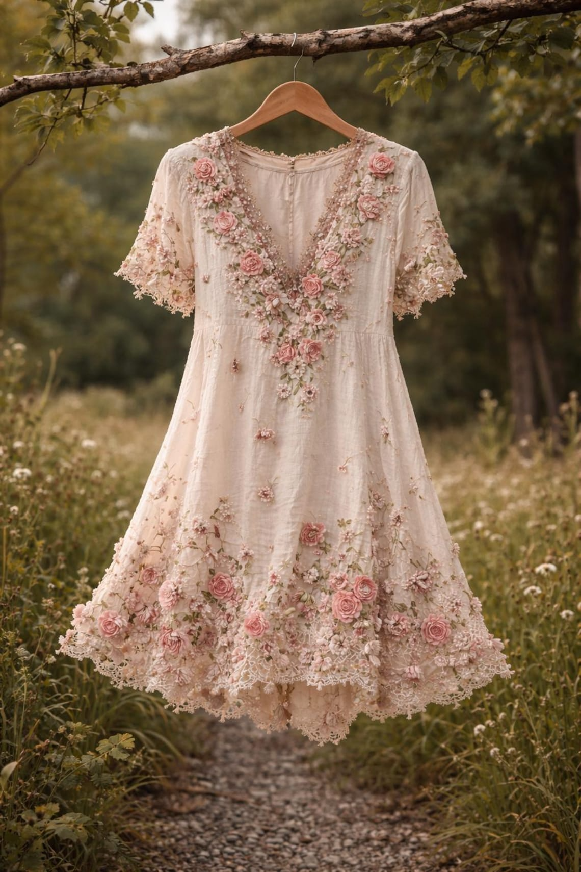Boho Floral Printed Dress elevenforest