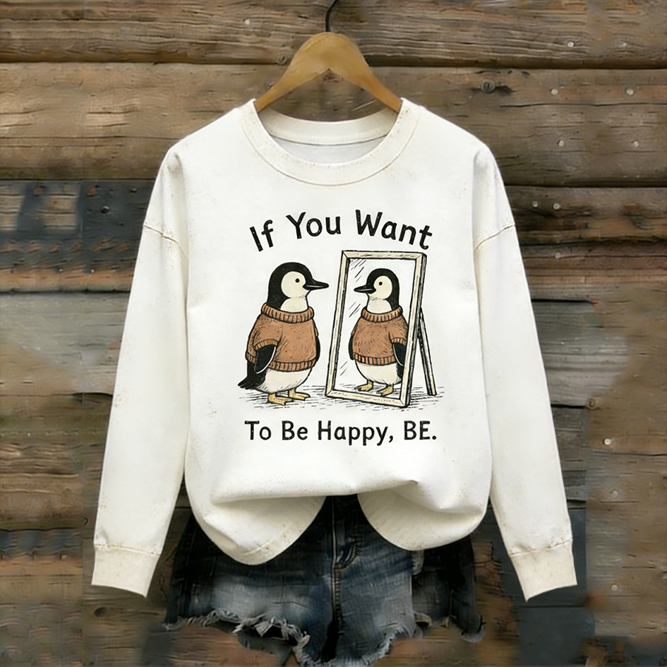 Comstylish Nihilist Penguin Do Whatever Makes You Happy Long-sleeve T-shirt