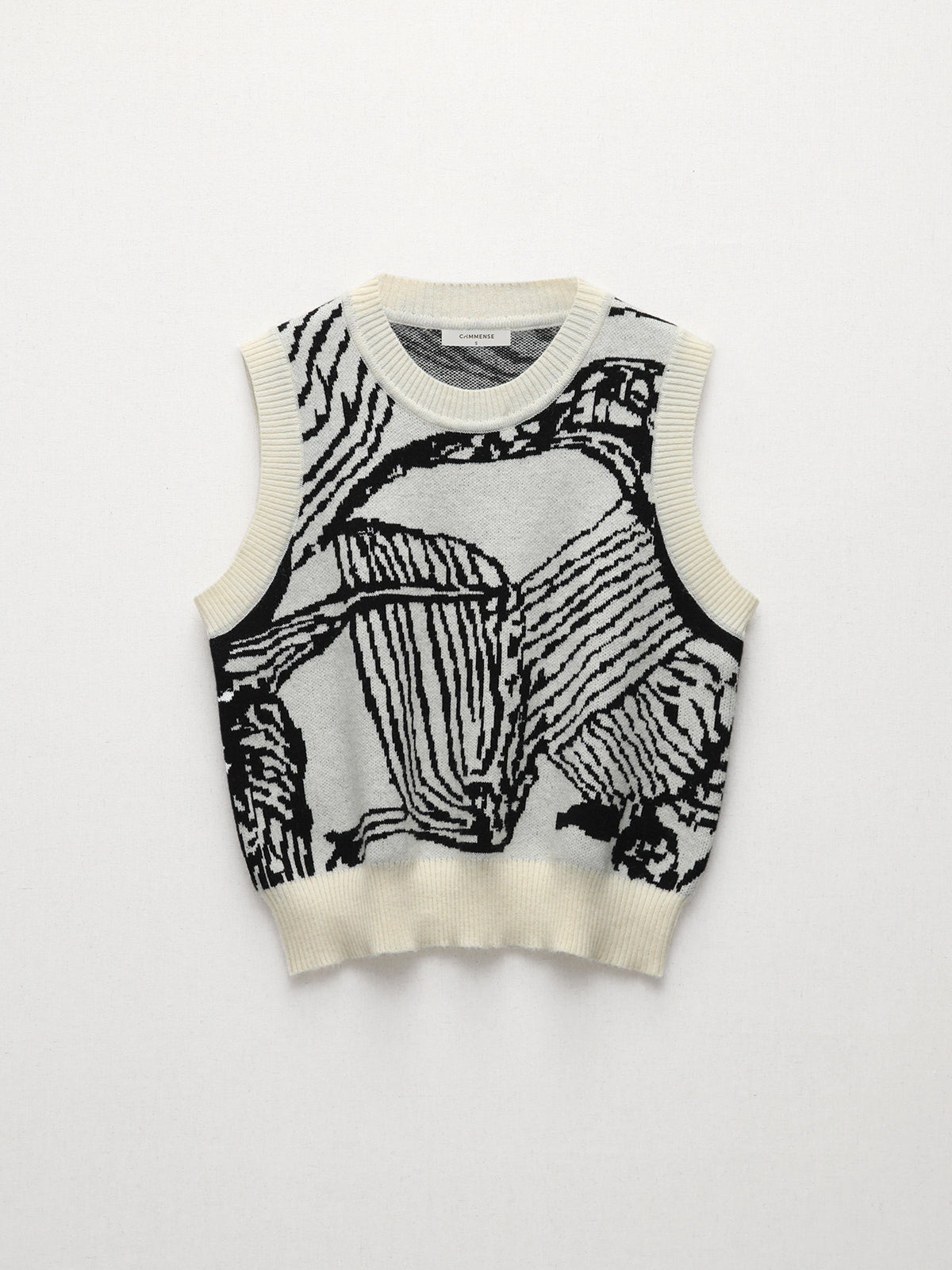 Contrast Trim Sweater Vest