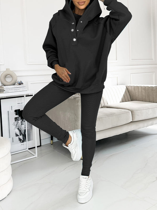 Hooded and Comfortable Sweatshirt Suit