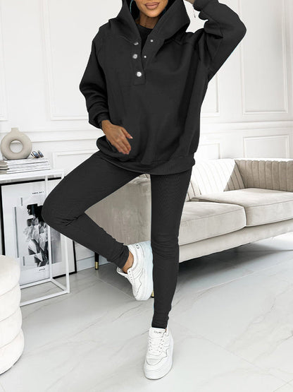 Hooded and Comfortable Sweatshirt Suit