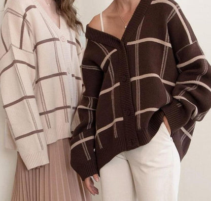 Lorra Plaid Cardigan