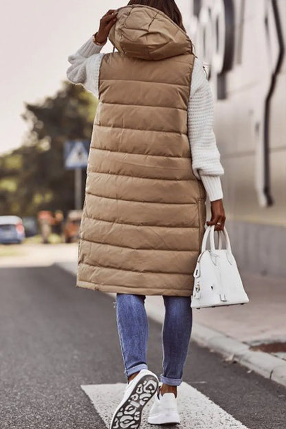 Street Zipper Mandarin Collar Vests(5 Colors)