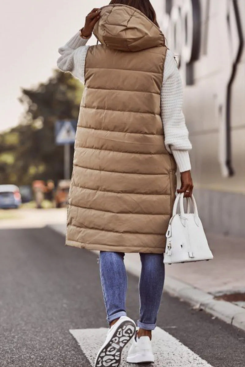 Street Zipper Mandarin Collar Vests(5 Colors)