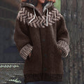 Vintage Iceland Fan Leaf Knitted Warm Women's Sweater elevenforest