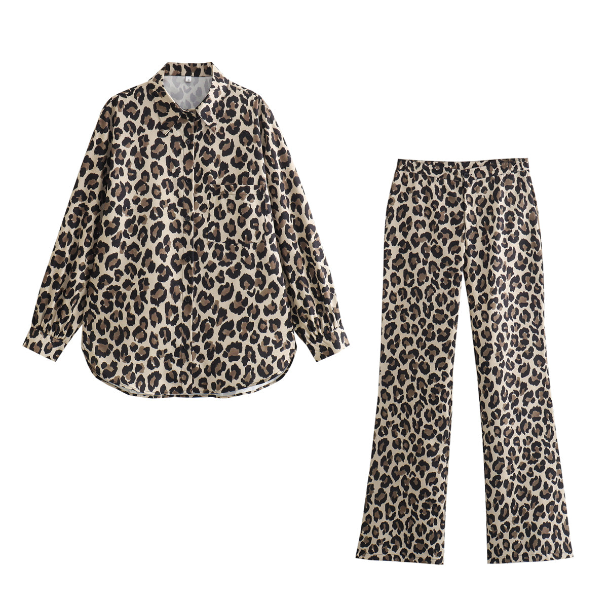 Spring Festival Leopard Shirt Leopard Pants Suit
