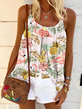 Women's Vintage Floral Print Tank Top