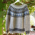Vintage Knitted Jacquard Iceland Crew Neck Sweater elevenforest