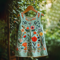 Vintage Boho Floral Linen Top elevenforest