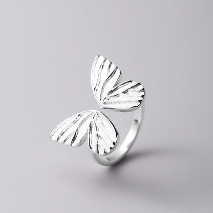925 Sterling Silver Butterfly Love Freedom Spiritual Ring