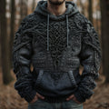 Men's Viking-style Celtic Knot Hooded Sweater elevenforest