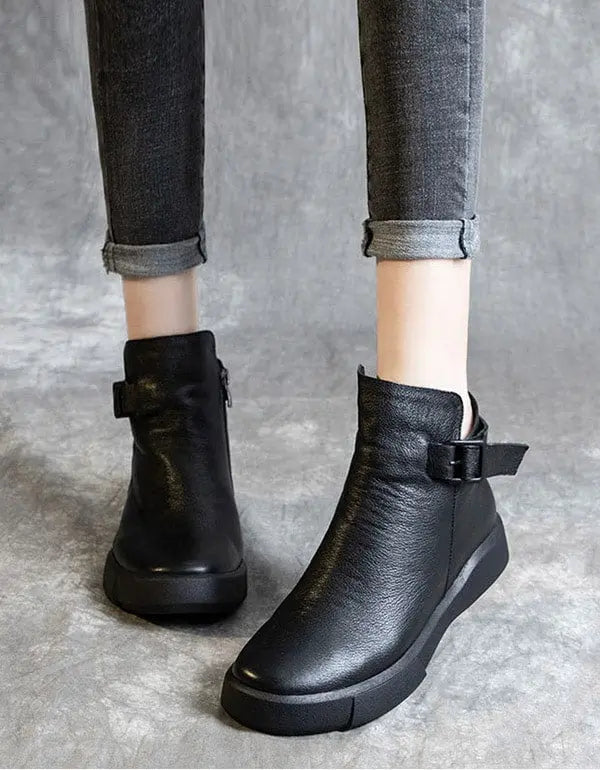 Leather Ankle Boots for