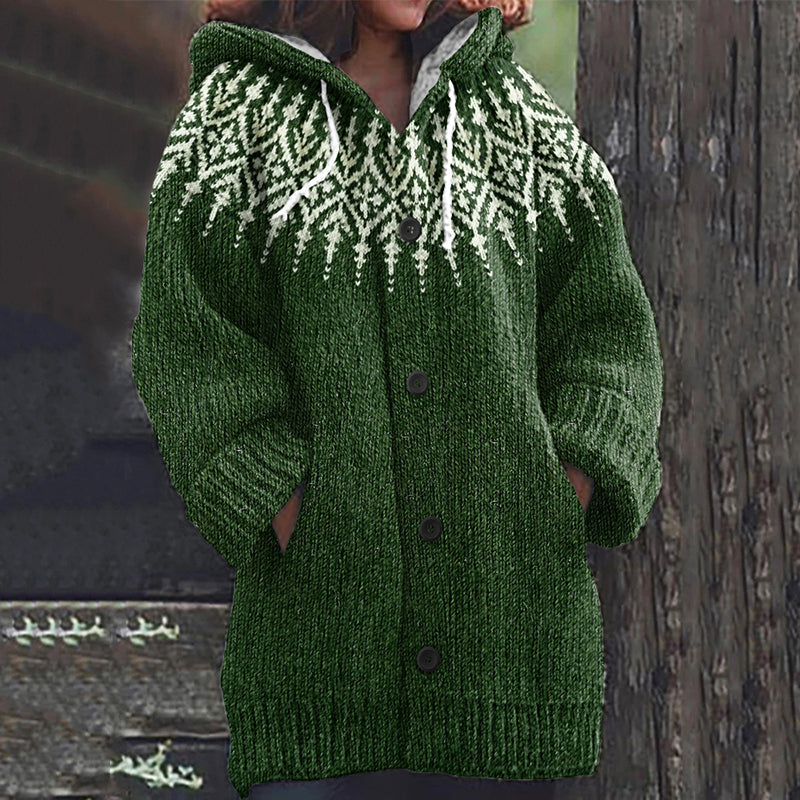 Vintage Icelandic Geometric Knit Graphic Warm Sweater elevenforest