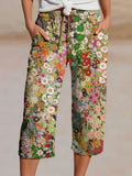 Women's Casual Floral Print Pants elevenforest