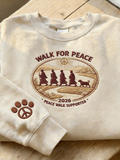 Comstylish Symbolic Of Peace Casual Round-neck Sweatshirt