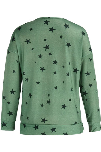 The Stars Patchwork Zipper Collar Hoodies(8 Colors)