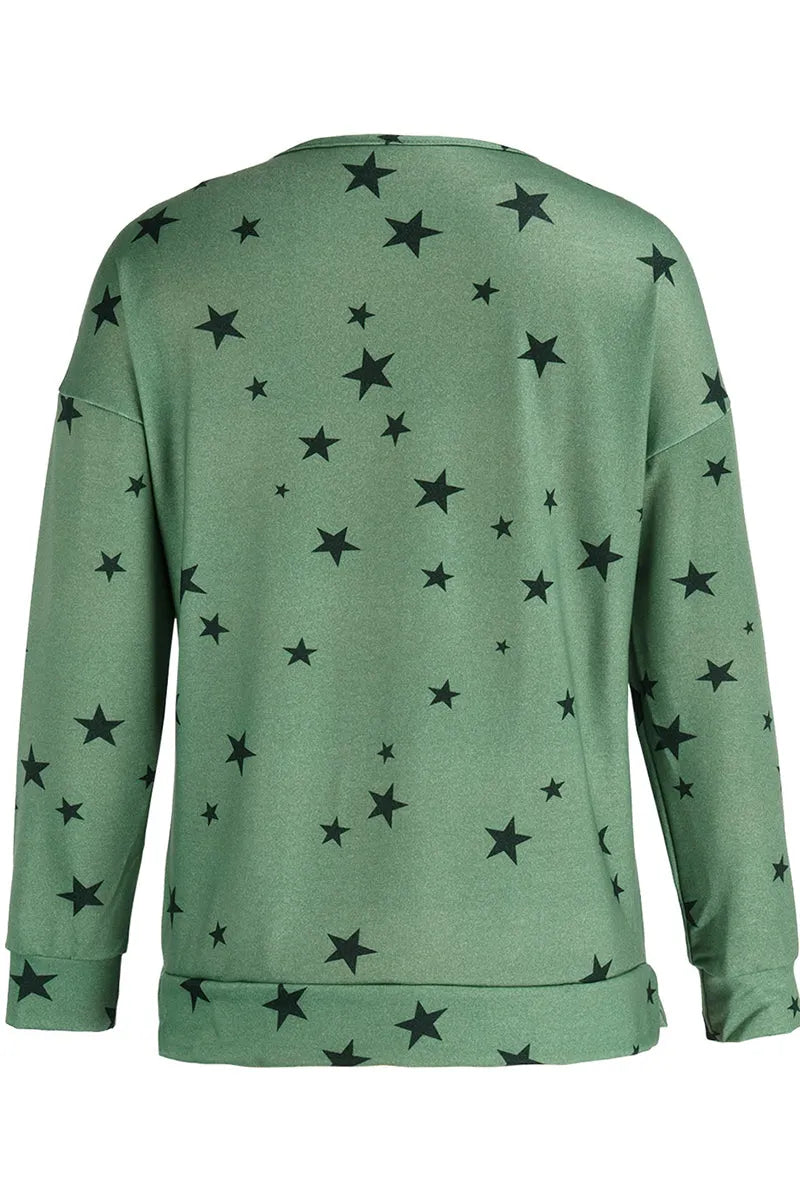 The Stars Patchwork Zipper Collar Hoodies(8 Colors)