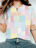 Comstylish Trans Flag Inspired Cozy T-shirt Short Sleeve