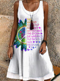 Women's Art Painting Hippie Print Tank Dress