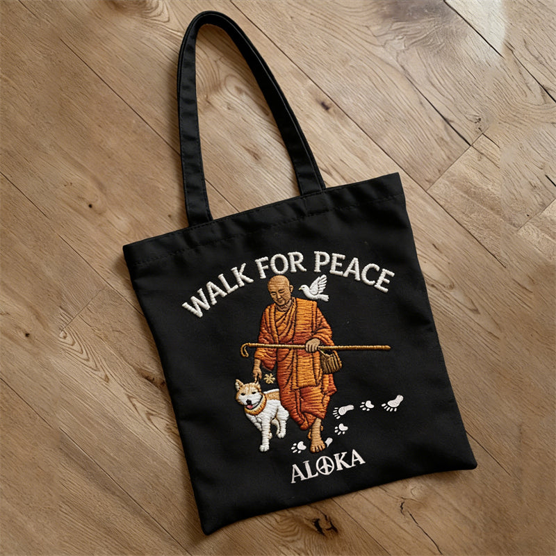 Comstylish Walk For Peace Aloka Mission Journey Ecofriendly Tote Bag