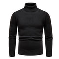 Men's Vintage Solid Knit Turtleneck Sweater elevenforest
