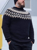Retro Ethnic Style Fairman Island Knit Jacquard Sweater elevenforest