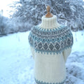 Vintage Diamond Jacquard Turtleneck Sweater elevenforest