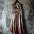 Tribal Celtic Knot Lace Art Linen Tank Dress elevenforest