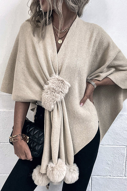Patchwork V Neck Outerwear