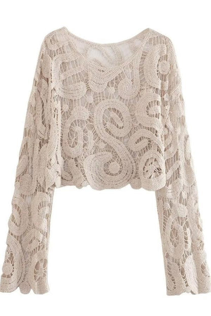 Crochet Crew Collar Top