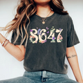 Comstylish Retro Fdt 8647 In Floral Art Pattern T Shirt