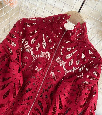 Crop Red Blouse