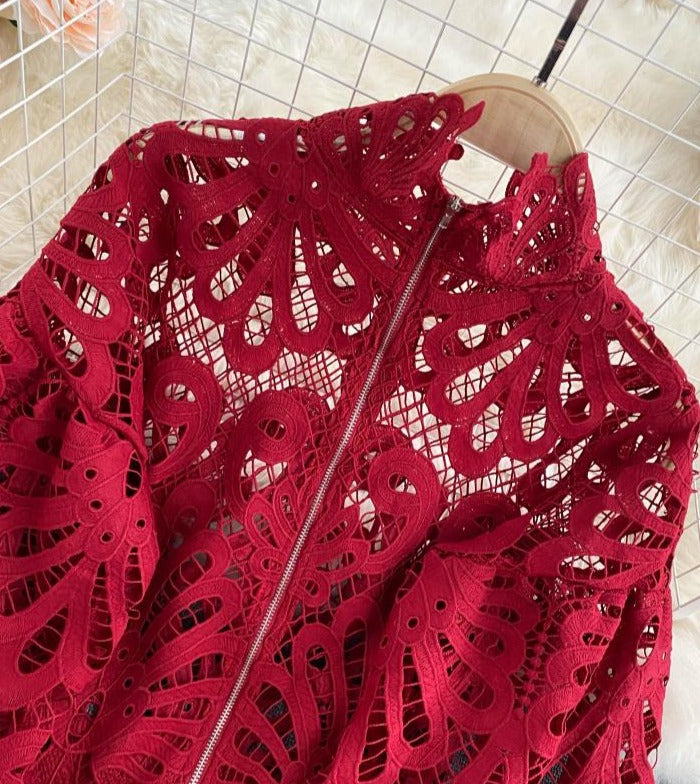 Crop Red Blouse