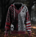 Halloween-themed Gothic-style Woman's Hooded Sweater elevenforest