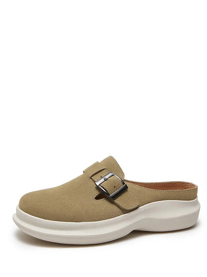 Summer Suded Leather Slippers As1015