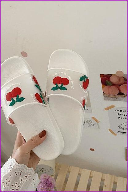 Kawaii Cartoon Fruit Beach Slippers F14840