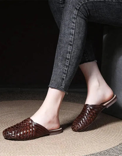 Subtly Elegant Slippers with a Refined Vintage Look