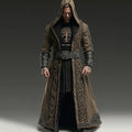 Men's Viking Themed Celtic Knot Tree Of Life Embroidered Cloak