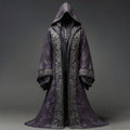 Men's Viking-themed Skull Embroidered Cape
